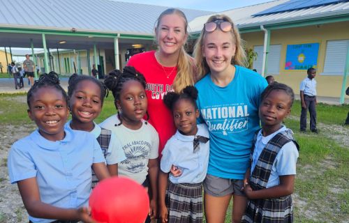 students on a mission trip